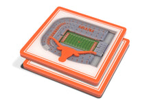 Texas Longhorns 3D StadiumViews Coaster Set
