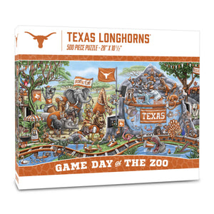 Texas Longhorns Game Day At The Zoo 500 Piece Puzzle