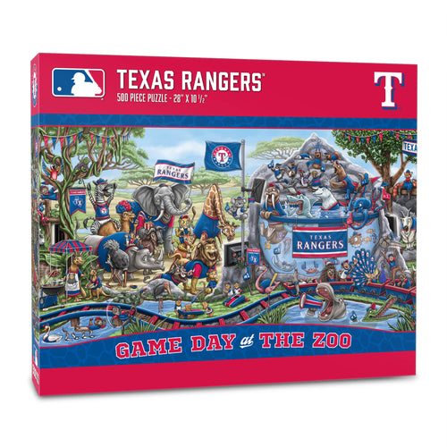 Texas Rangers Game Day At The Zoo 500 Piece Puzzle