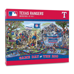 Texas Rangers Game Day At The Zoo 500 Piece Puzzle