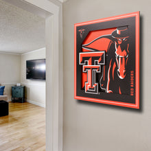 Texas Tech Red Raiders 3D Logo Series Wall Art - 12"x12"