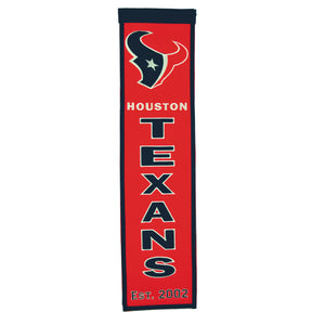 Houston Texans Heritage Banner - 8"x32"