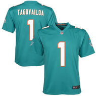 Tua Tagovailoa Miami Dolphins #1 Youth Jersey