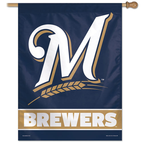Milwaukee Brewer Vertical Flag - 27
