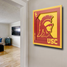 USC Trojans 3D Logo Series Wall Art - 12"x12"