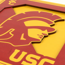 USC Trojans 3D Logo Series Wall Art - 12"x12"