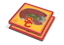 USC Trojans 3D StadiumViews Coaster Set