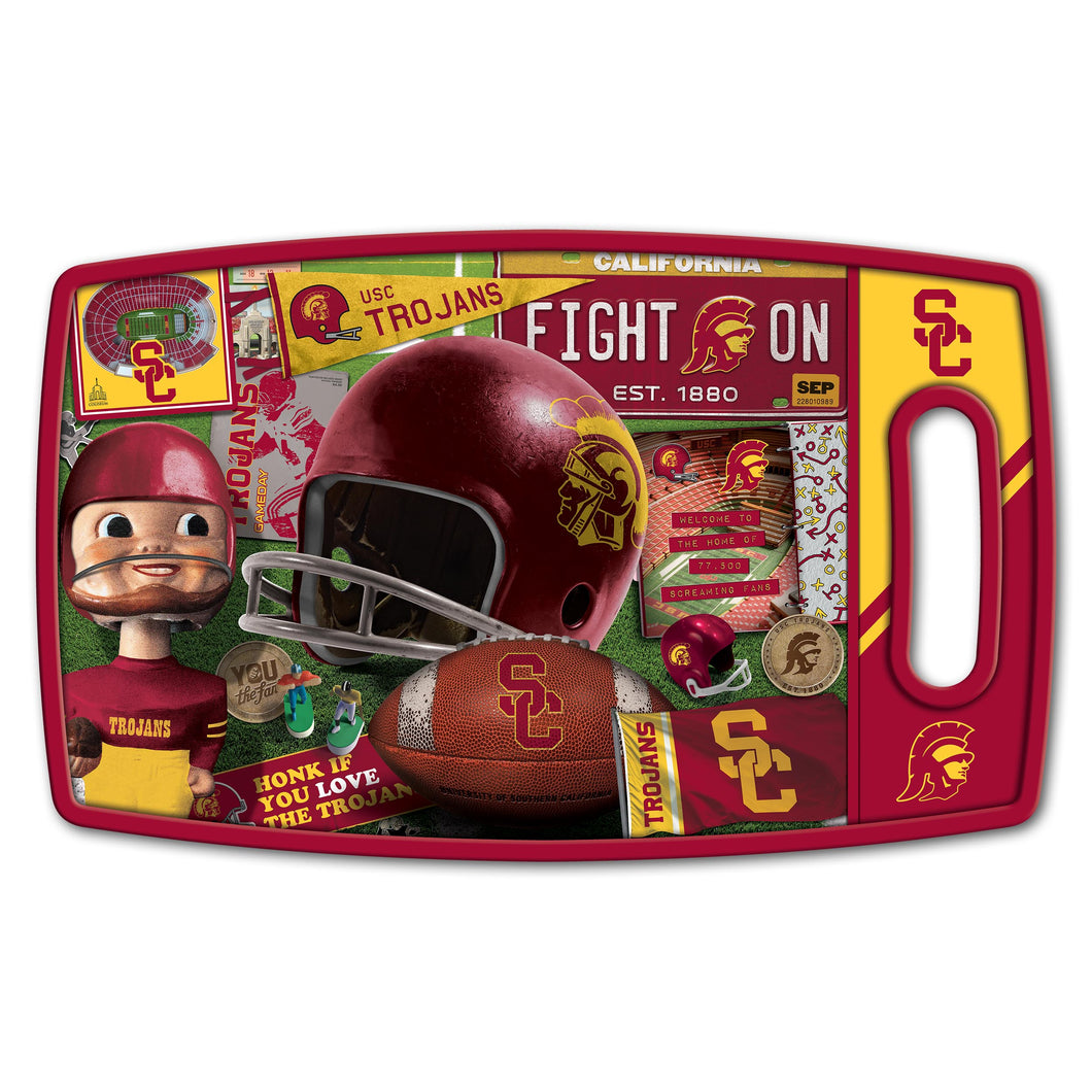 USC Trojans Retro Series Cutting Board