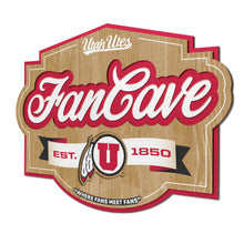 Utah Utes 3D Fan Cave Wood Sign