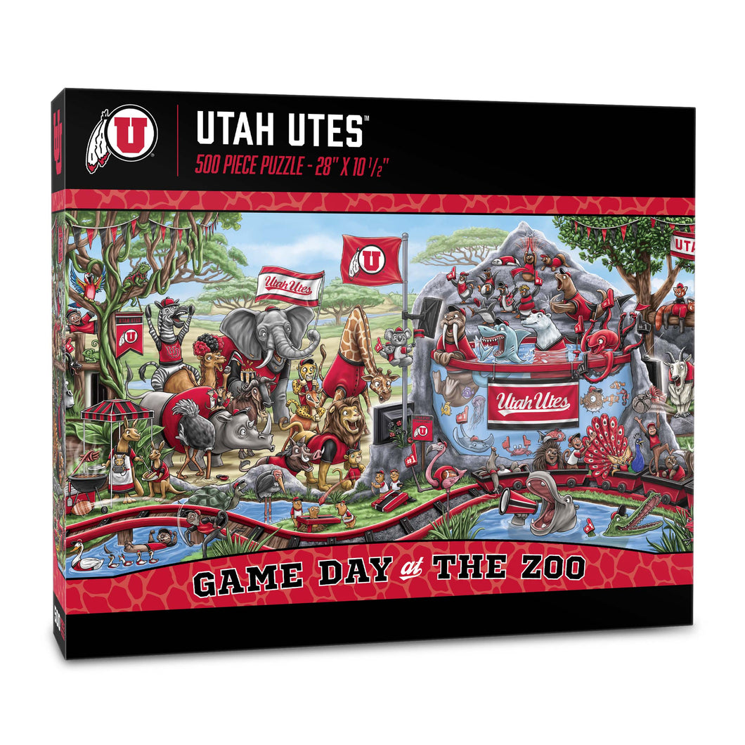 Utah Utes Game Day At The Zoo 500 Piece Puzzle