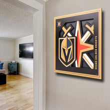 Vegas Golden Knights 3D Logo Series Wall Art - 12"x12"