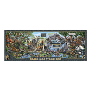 Vegas Golden Knights Game Day At The Zoo 500 Piece Puzzle