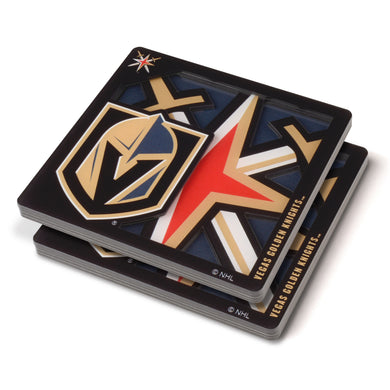 Vegas Golden Knights 3D Logo Series Coaster Set