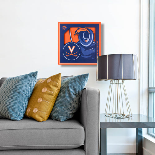 Virginia Cavaliers 3D Logo Series Wall Art - 12