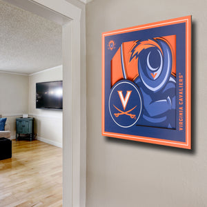 Virginia Cavaliers 3D Logo Series Wall Art - 12"x12"