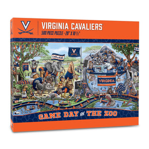 Virginia Cavaliers Game Day At The Zoo 500 Piece Puzzle