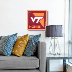 Virginia Tech Hokies 3D Logo Series Wall Art - 12"x12"