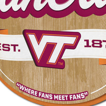 Virginia Tech Hokies 3D Fan Cave Wood Sign