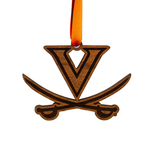 Virginia Cavaliers Wood Ornament