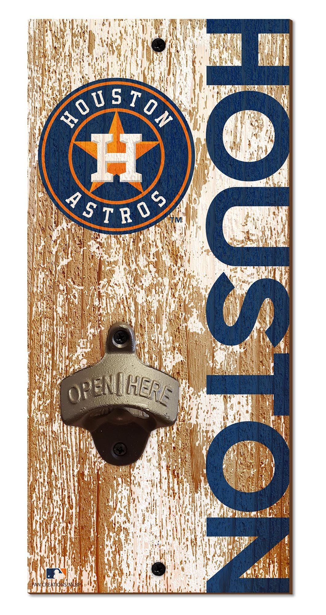 Houston Astros Distressed Bottle Opener