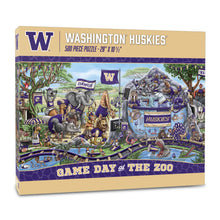 Washington Huskies Game Day At The Zoo 500 Piece Puzzle