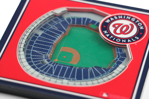 Washington Nationals 3D StadiumViews Coaster Set