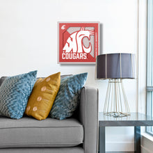 Washington State Cougars 3D Logo Series Wall Art - 12"x12"