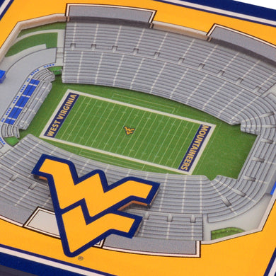 West Virginia Mountaineers 3D StadiumViews Coaster Set