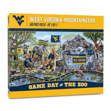 West Virginia Mountaineers Game Day At The Zoo 500 Piece Puzzle