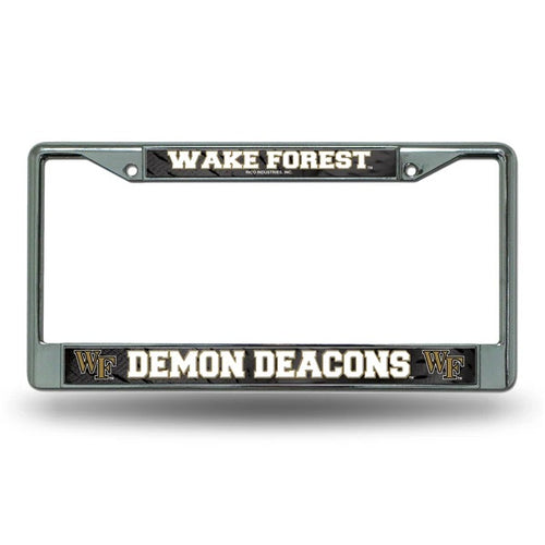 Wake Forest Demon Deacons Chrome License Plate Frame