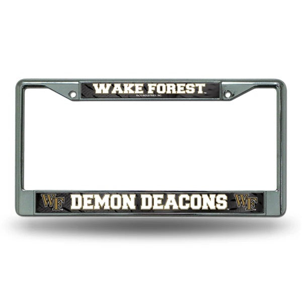 Wake Forest Demon Deacons Chrome License Plate Frame