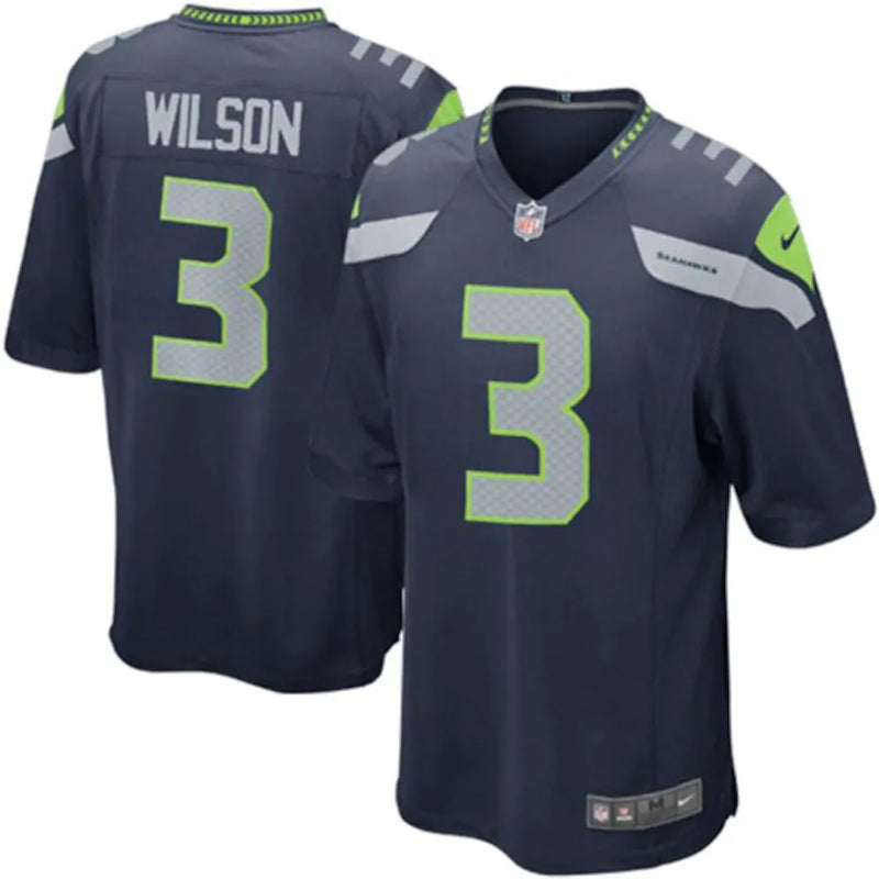 NFL Team Apparel Seattle Seahawks #3 Russell Wilson Jersey