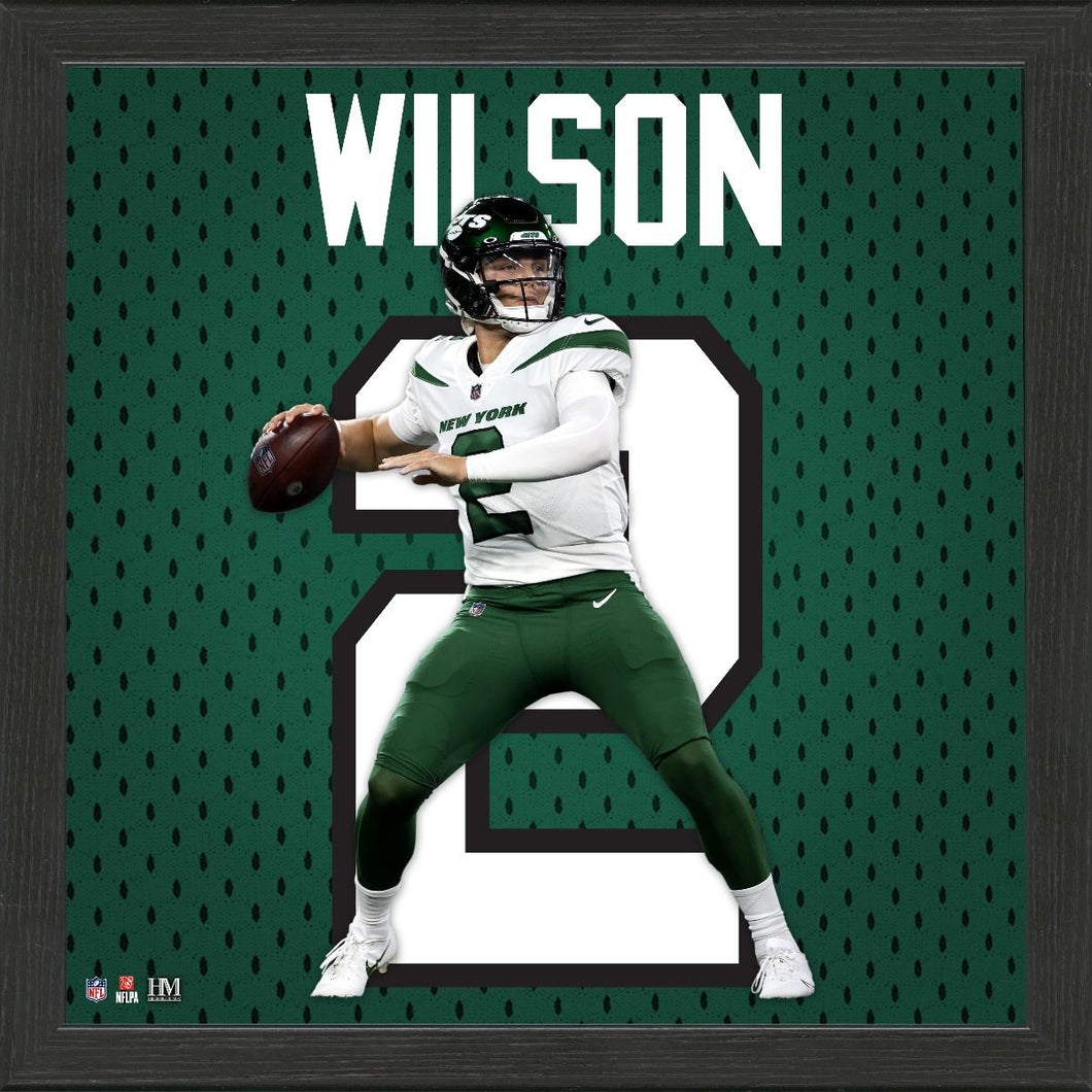 Zach Wilson New York Jets Impact Jersey Frame