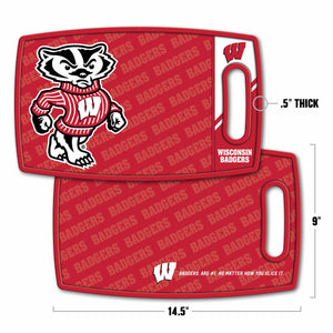 Wisconsin Badgers Logo Series Cutting Board