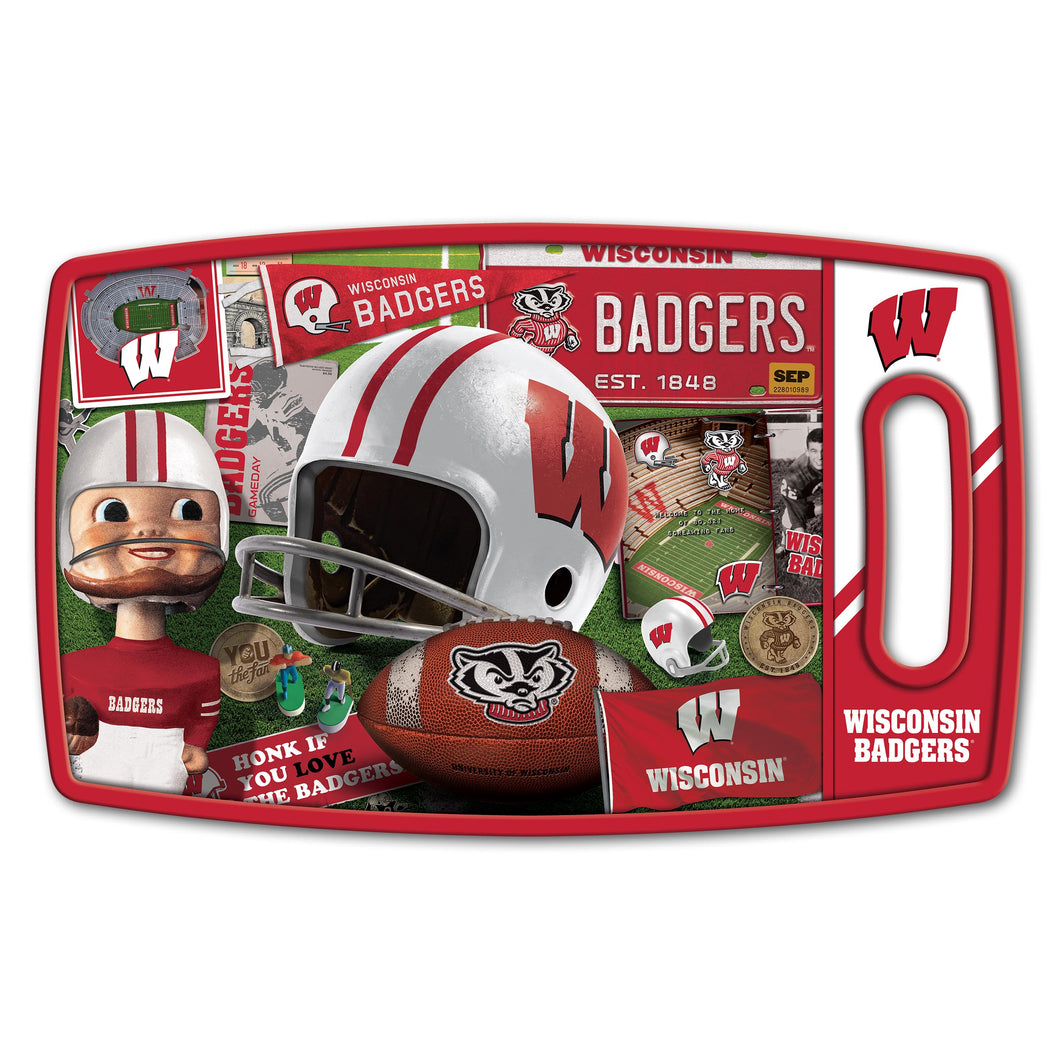 Wisconsin Badgers Retro Series Cutting Board