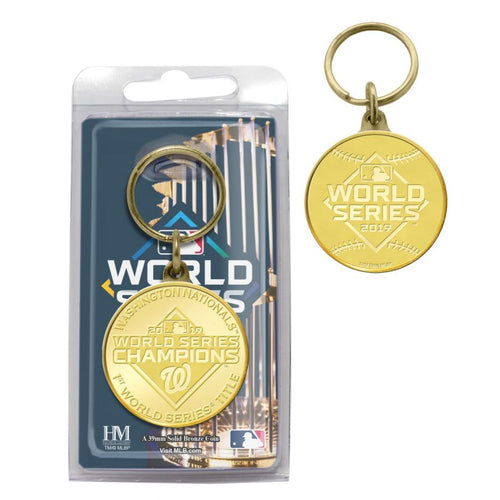 2019 Washington Nationals World Series Champions Bronze Coin Keychain