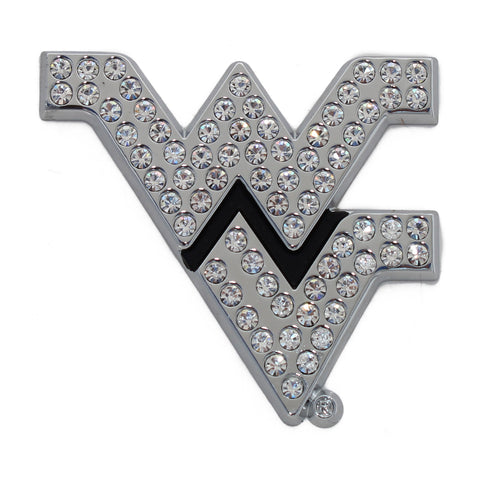 West Virginia Mountaineers Bling Crystal Auto Emblem