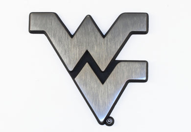 West Virginia Mountaineers Stainless Steel Auto Emblem