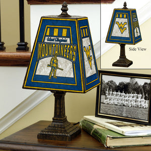 West Virginia Mountaineers Tiffany Art Glass Table Lamp