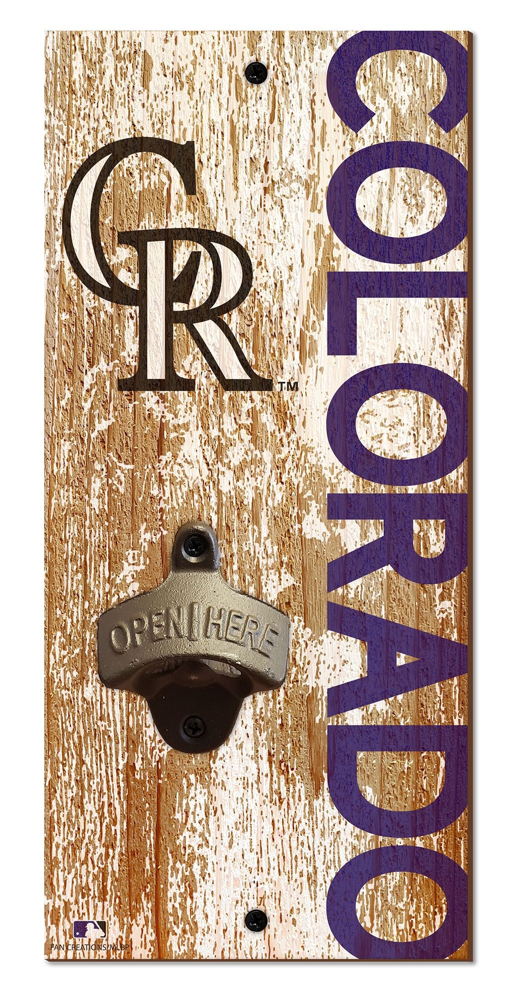 Colorado Rockies Distressed Bottle Opener